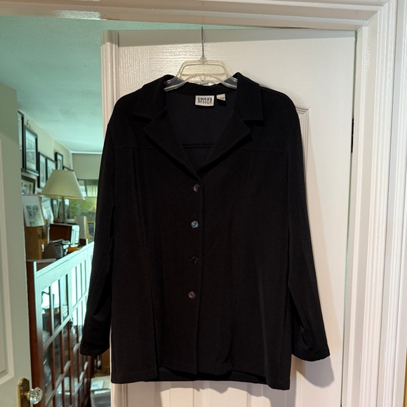 Chico's Black Polyester Suit, Size 3 (XL) - Picture 1 of 6